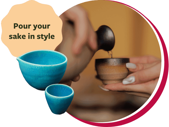 Pour your sake in style